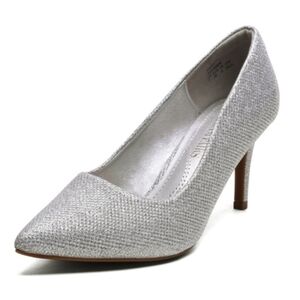 Dream Pairs Silver Pointed Toe High Heels Size 6.5
